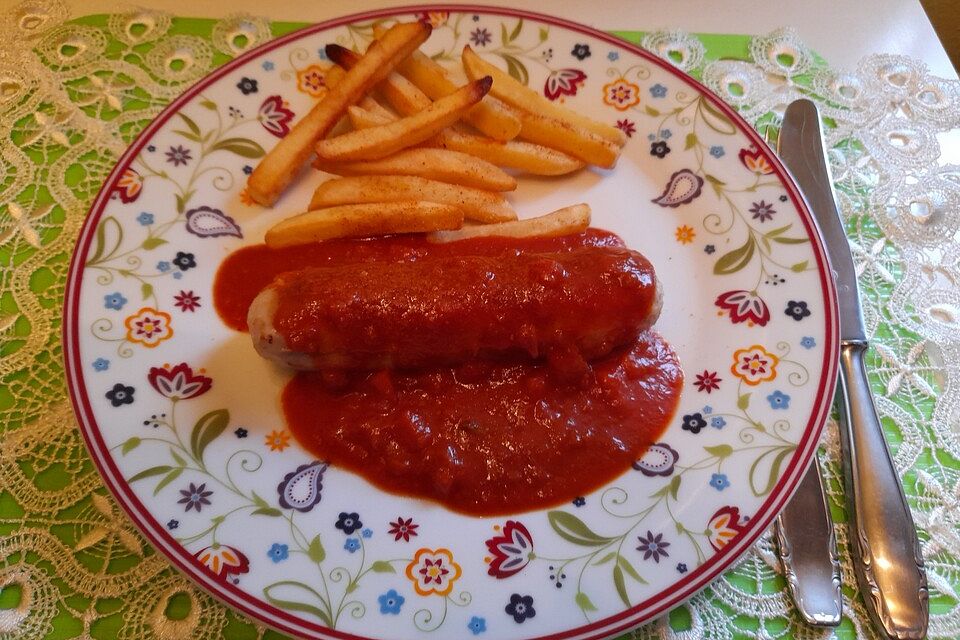 Scharfe Berliner Currywurst