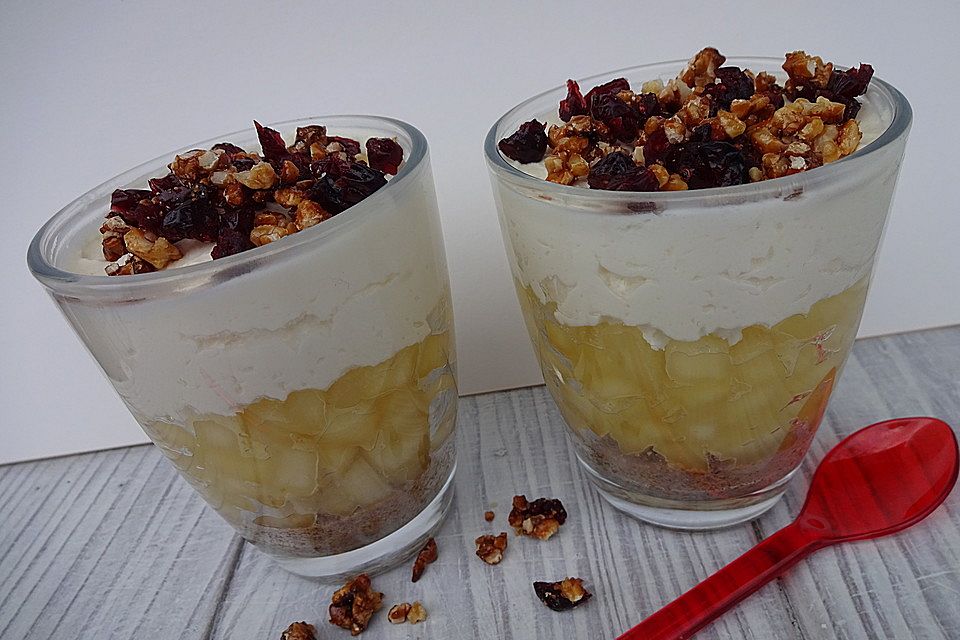 Apfelkuchen im Glas - ohne Backen