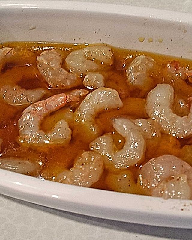 Shrimps in Cajunsoße