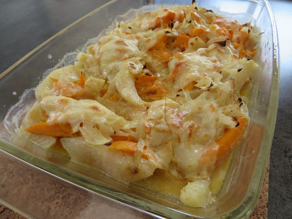 Süßkartoffel-Kohlrabi-Gratin von rescueann| Chefkoch