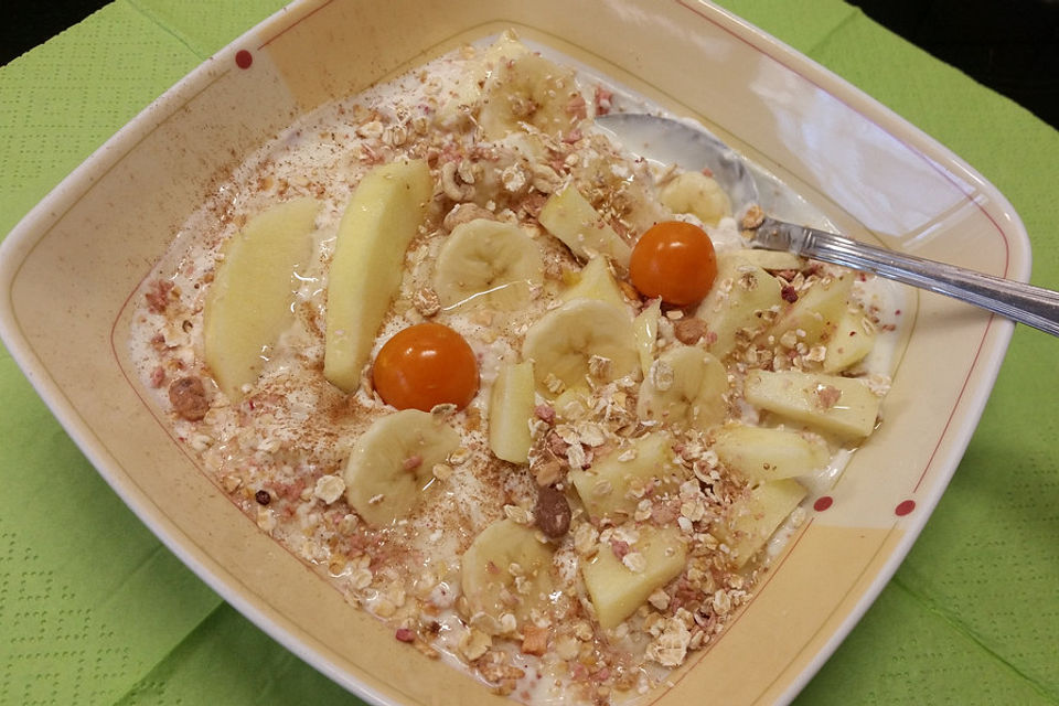 Apfel-Bananen-Müsli