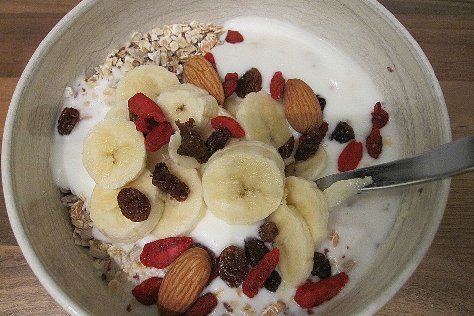 Apfel-Bananen-Müsli