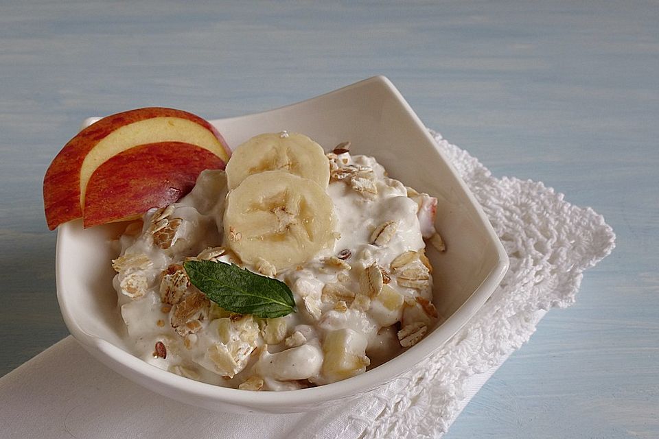 Apfel-Bananen-Müsli