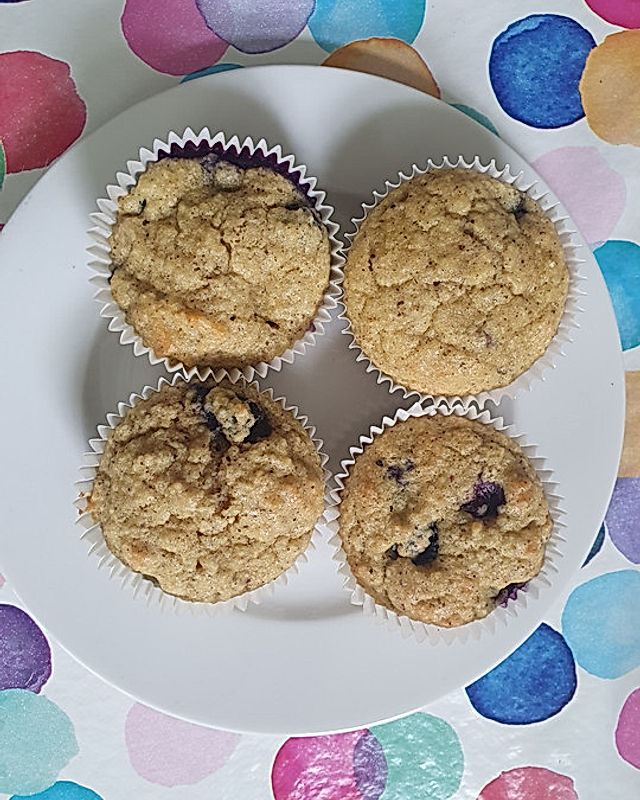 Vanille-Blaubeer-Muffins