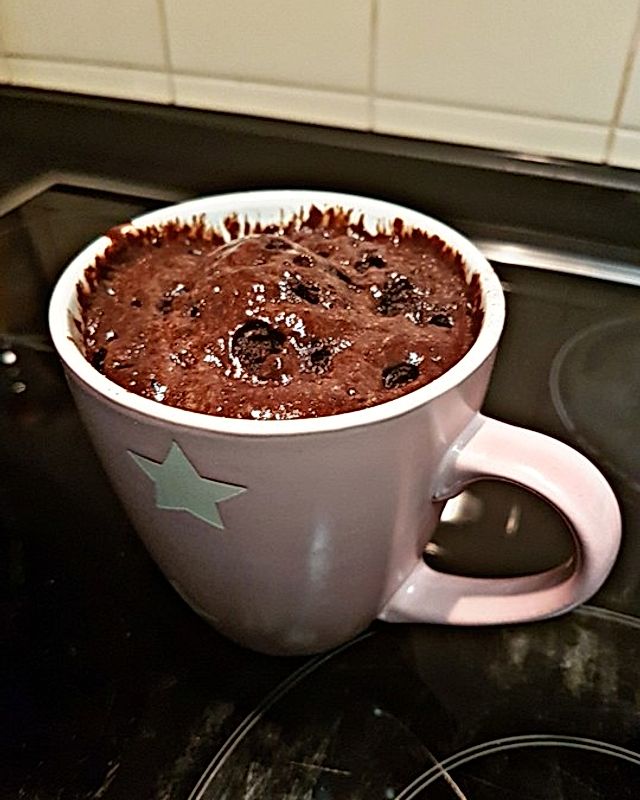 Schneller Schokoladen-Nutella-Tassenkuchen