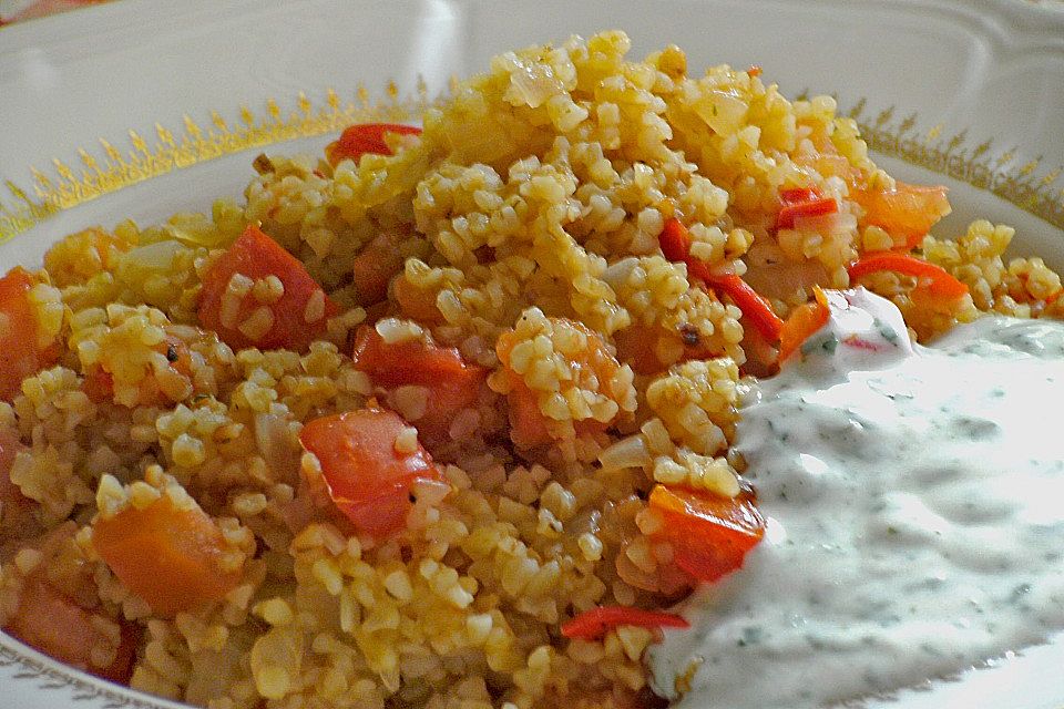 Bulgur-Pilaw mit Joghurt
