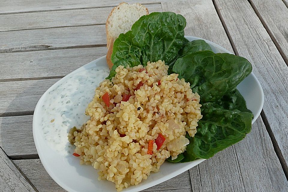 Bulgur-Pilaw mit Joghurt
