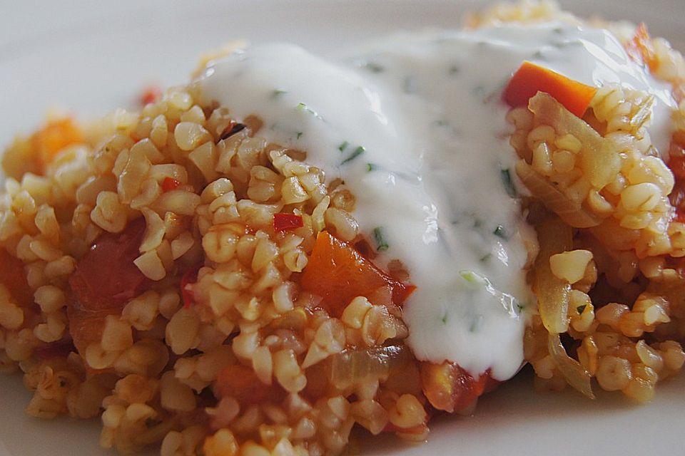 Bulgur-Pilaw mit Joghurt