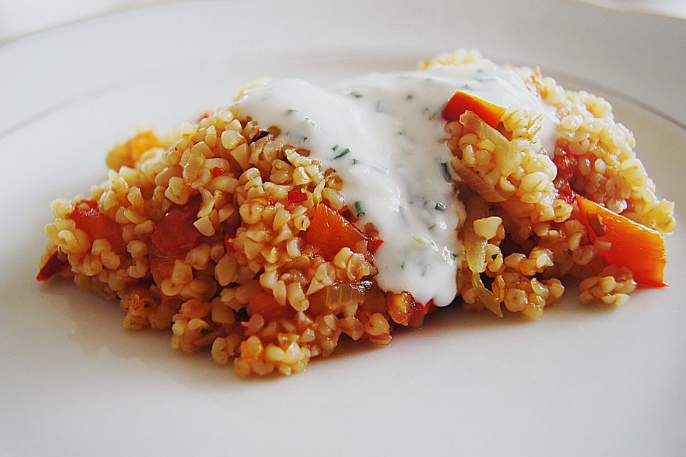 Bulgur-Pilaw mit Joghurt