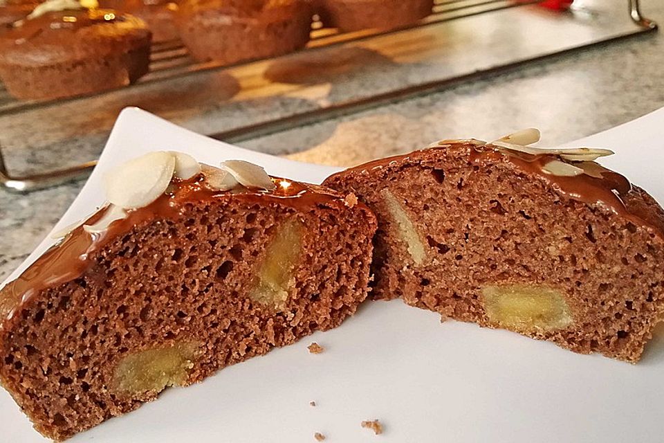 Veganer süßer Avocado-Muffin