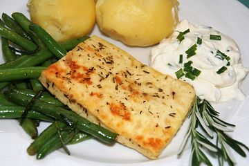 Grillkase Mit Pellkartoffeln Und Thymianbohnen Von Omnomnomchris Chefkoch 