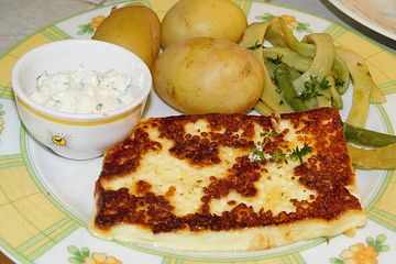 Grillkase Mit Pellkartoffeln Und Thymianbohnen Von Omnomnomchris Chefkoch 