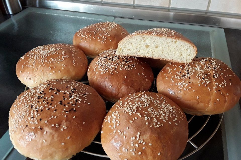 Die perfekten Hamburgerbrötchen