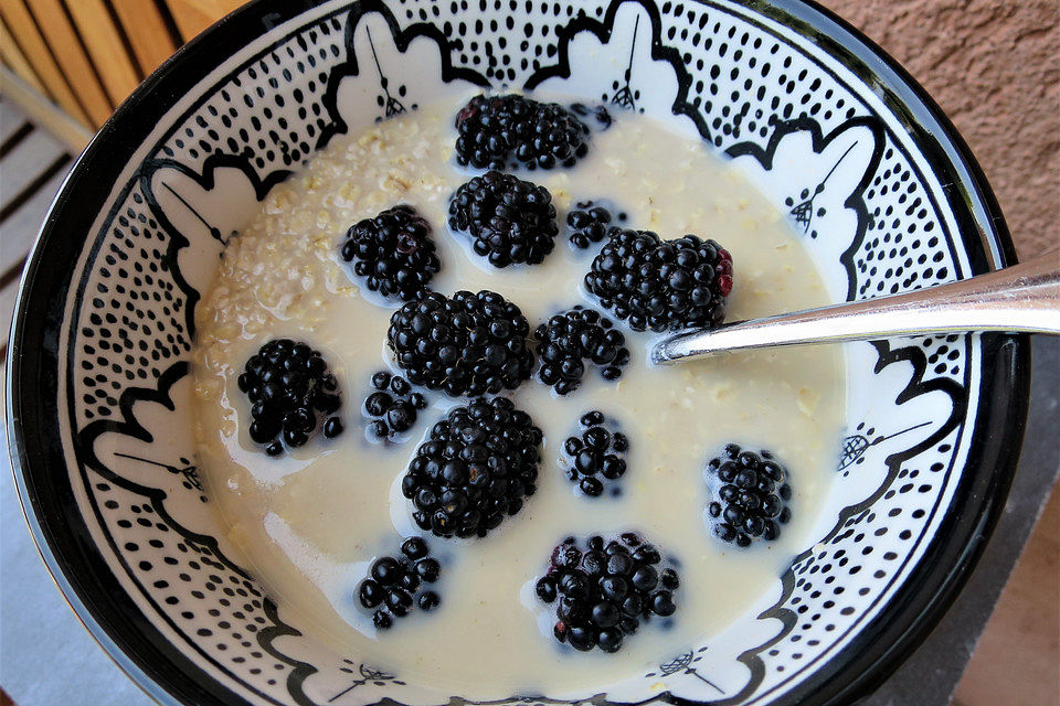 Heidelbeer-Hafer-Frühstück