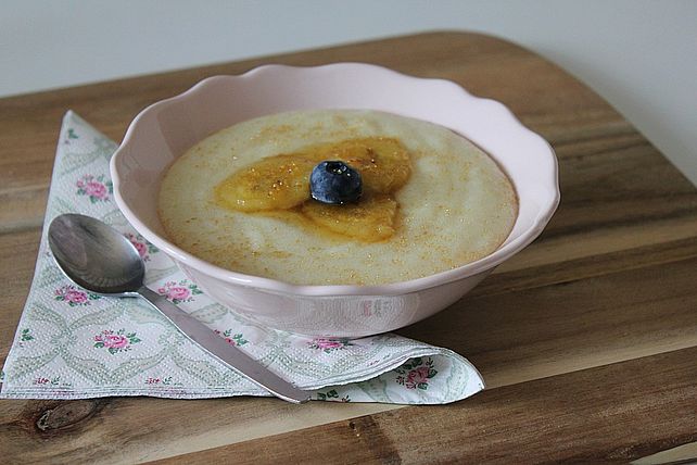 Grießbrei mit gebratener Banane von stormpike| Chefkoch