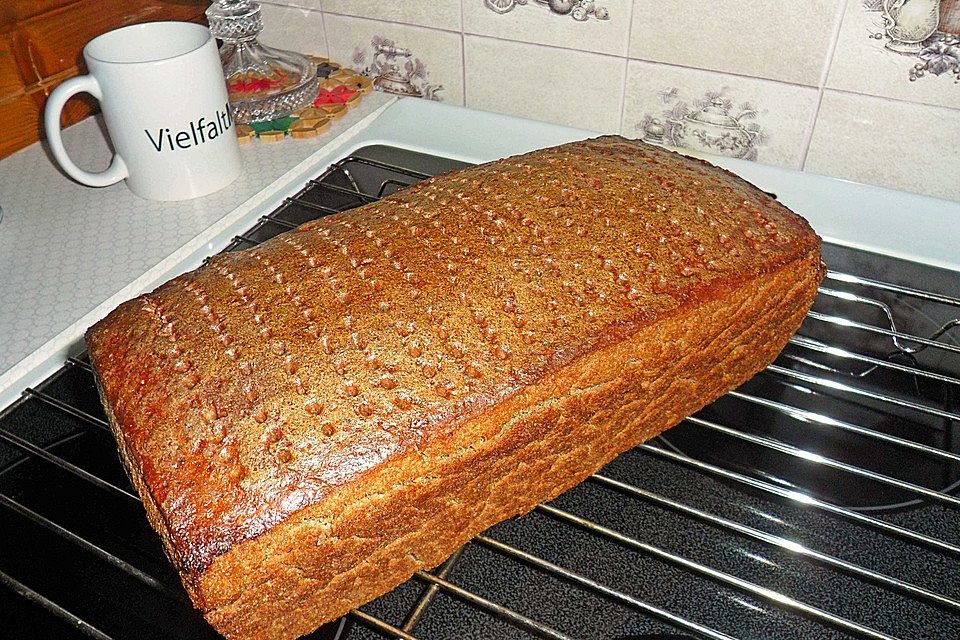 Dinkel-Roggen-Vollkornbrot nach Paderborner Art