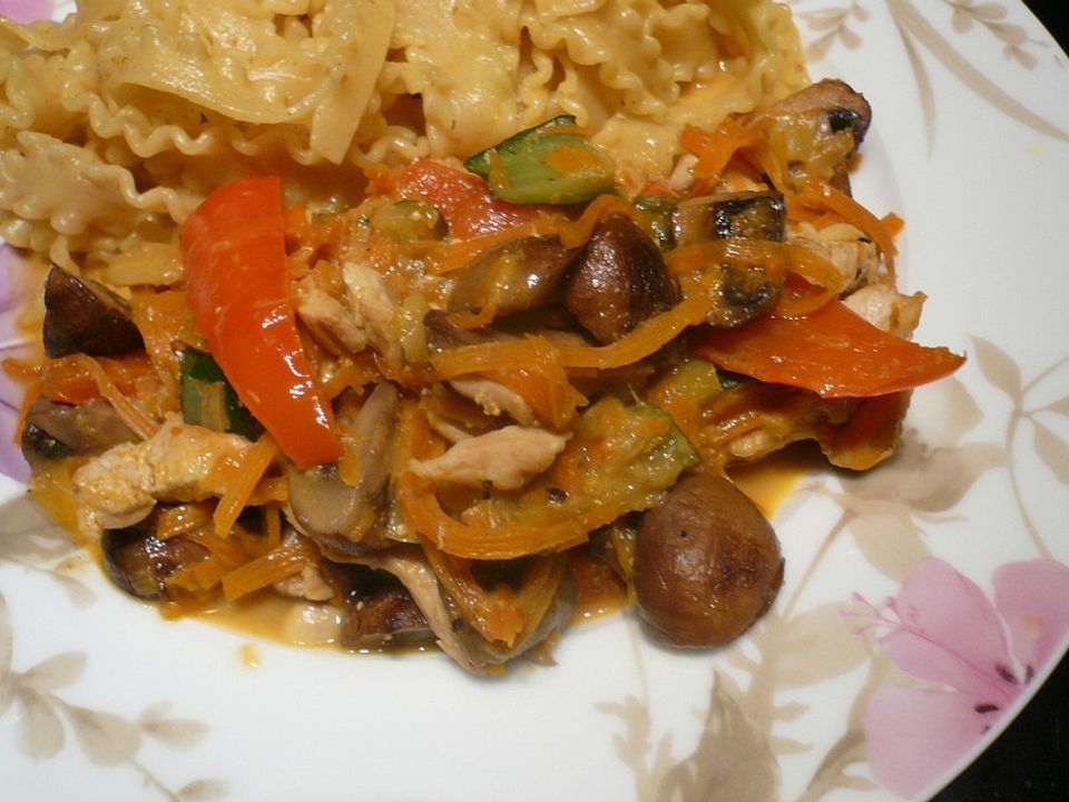 Asiatische Puten-Curry-Gemüse-Pfanne von duric86| Chefkoch