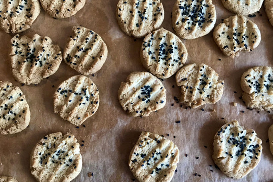 Tahini-Mandel-Kekse aus Israel