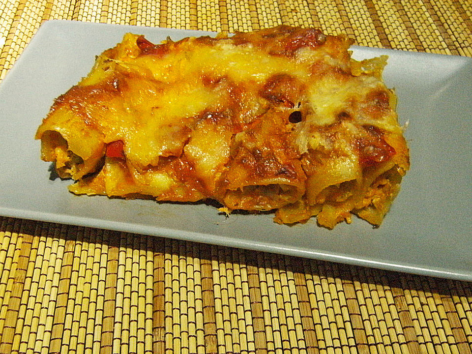 Cannelloni mit Thunfisch–Frischkäse-Füllung von Carco| Chefkoch