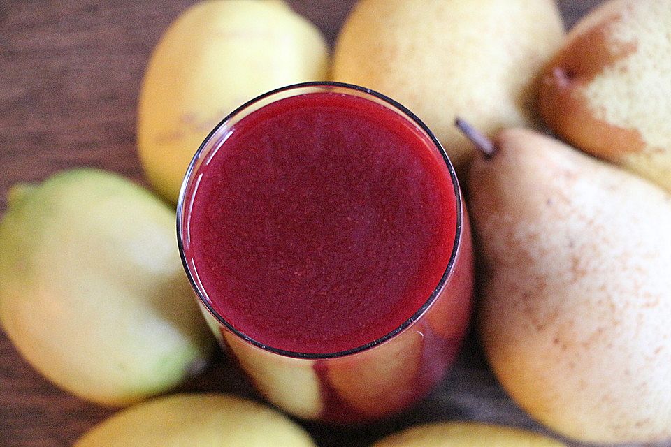 Rote Bete-Birnen-Smoothie