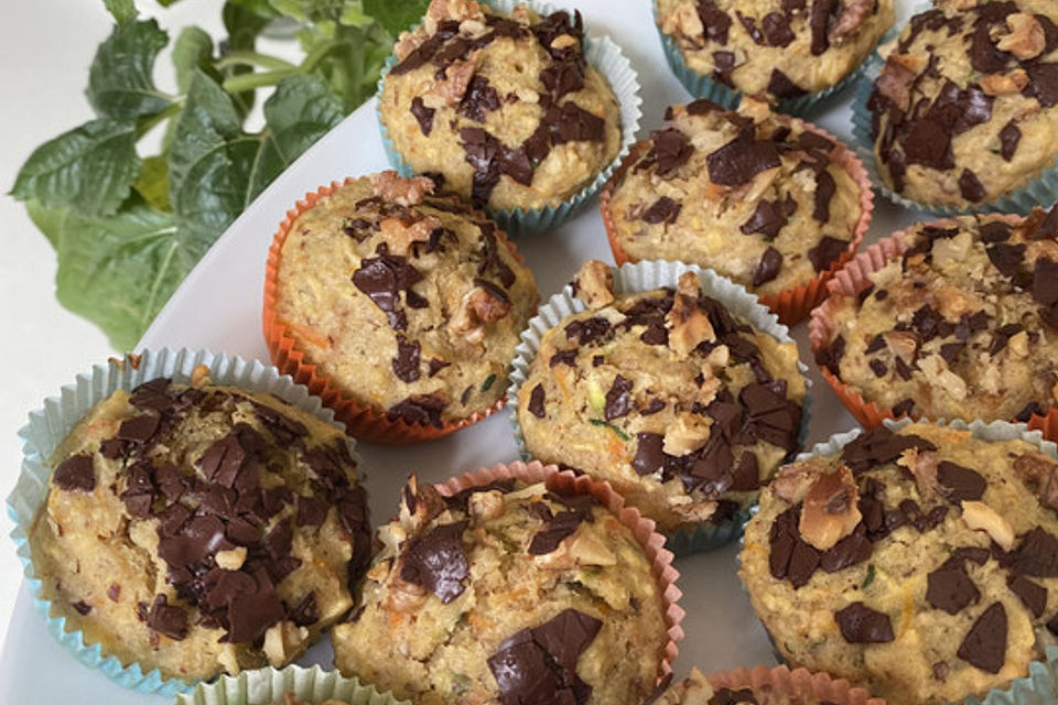 Möhren - Zucchini - Apfel - Kuchen