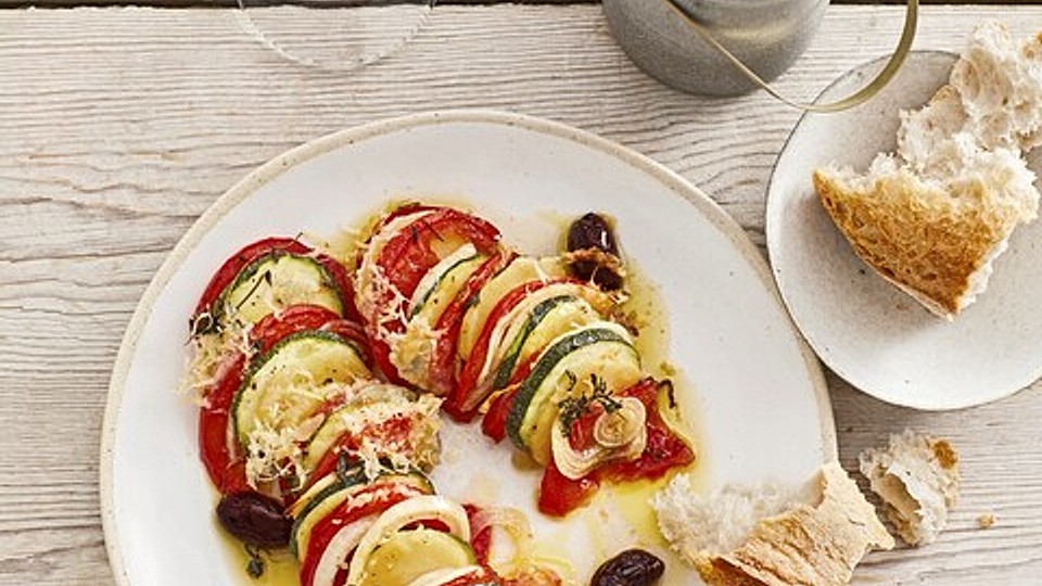 Zucchini-Tomaten-Gratin