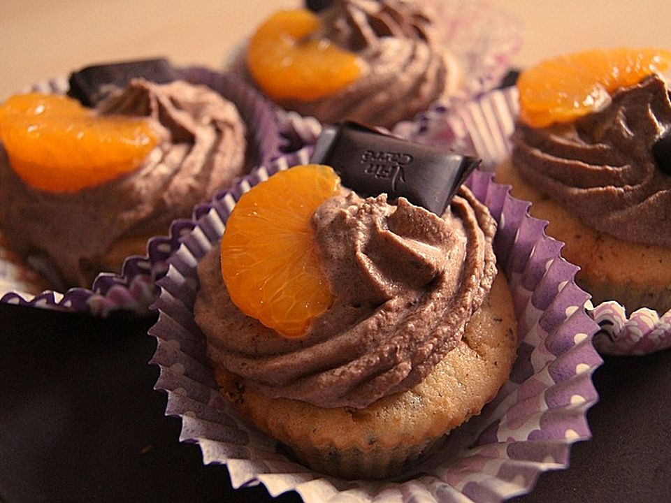 Orangen-Schokocupcakes mit Schokocreme von Nienna-88| Chefkoch