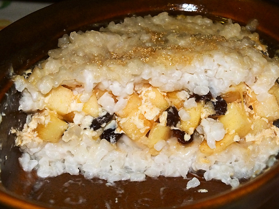 Reis Auflauf Vegan Süss