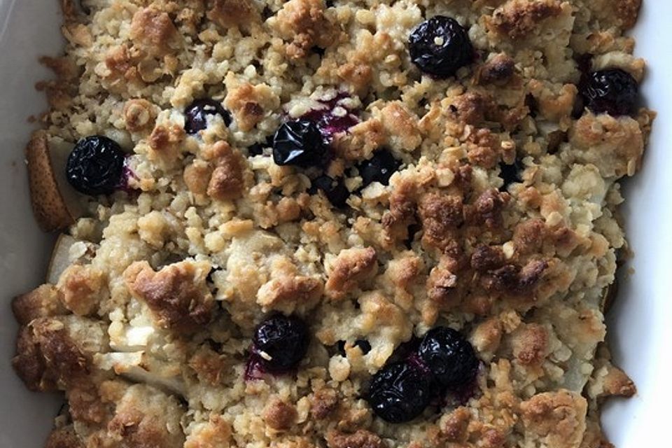 Birnen-Haferflocken-Crumble Birnen-Haferflocken-Crumble