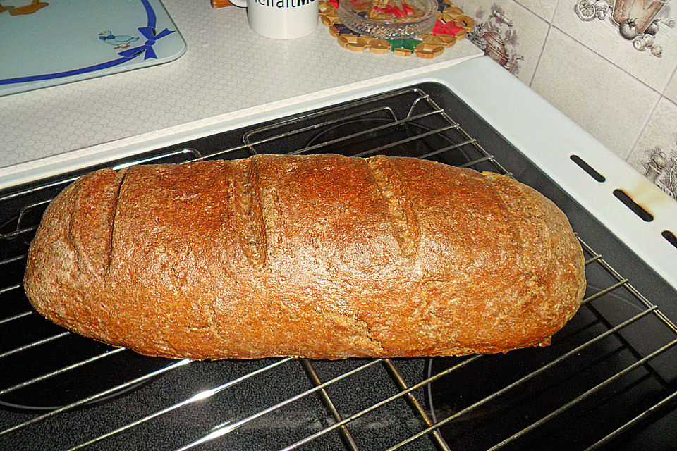 Weizenvollkornmischbrot nach Kasseler Art