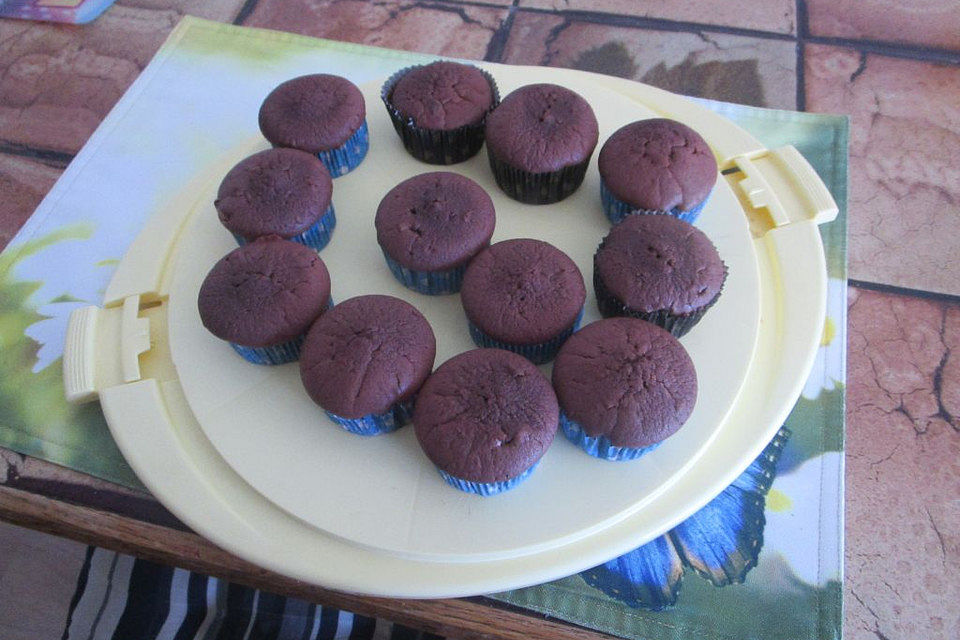 Schokoladen-Rum-Muffins