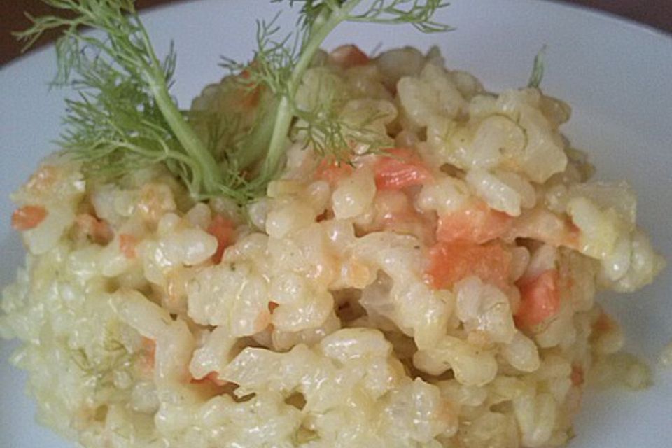 Sommer-Risotto mit Fenchel und Möhre