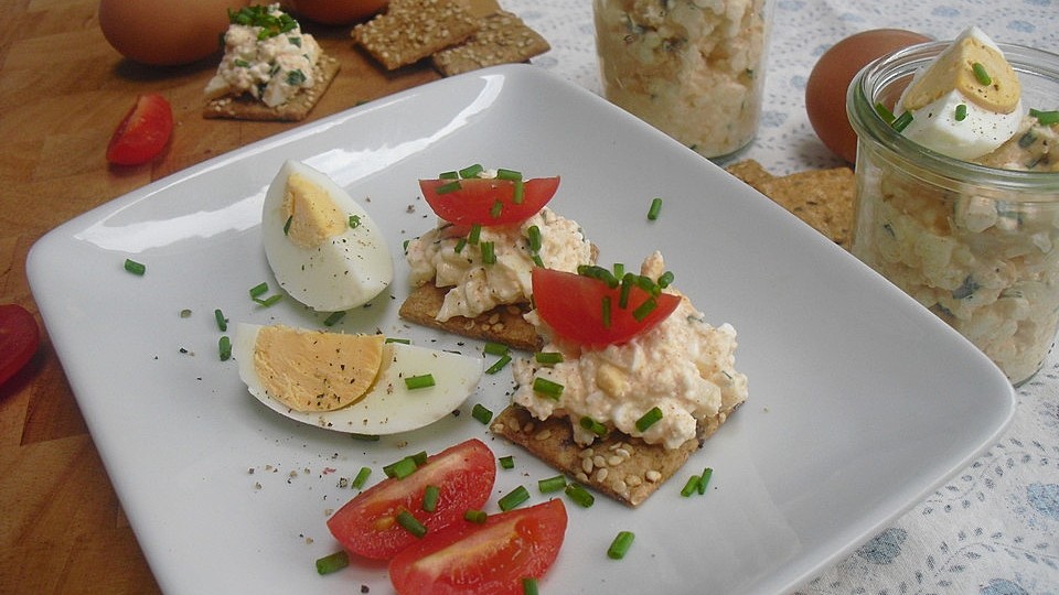 Aufstrich mit Ei und Hüttenkäse von neoprenfisch