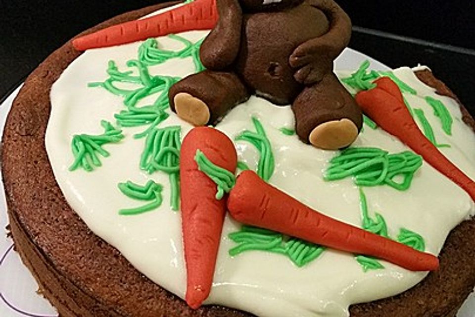 Karottenkuchen, Rüblikuchen oder Möhrenkuchen