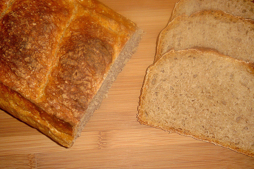 Roggenvollkornmischbrot mit Weizensauerteig nach Kasseler Art