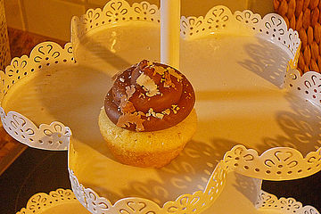 Nougat-Cupcakes mit Ganache