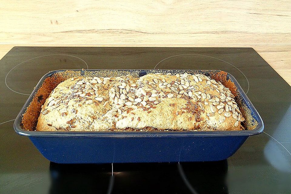 Vollkornmischbrot - Schnelles Brot im Topf