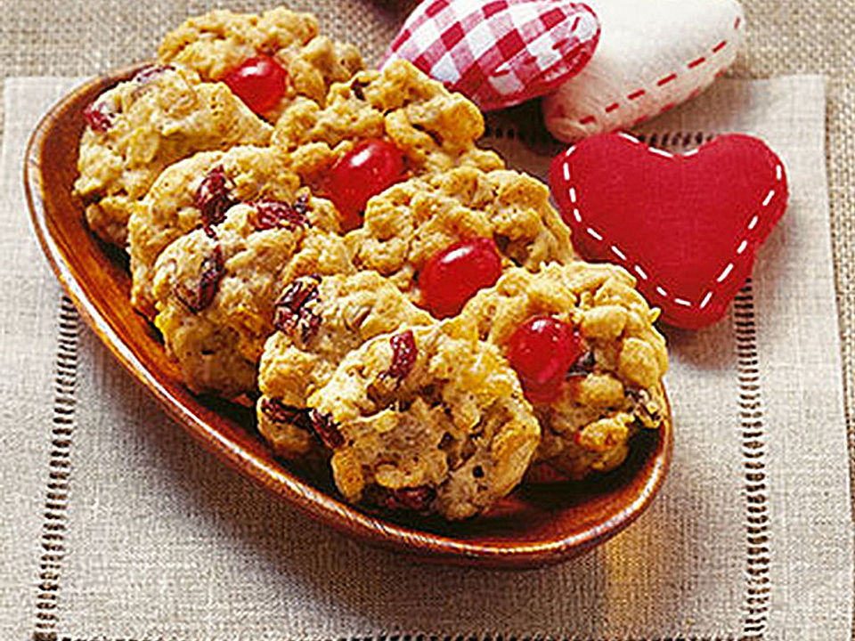 Knusperplätzchen mit Cranberries und Aprikosen von CookieHeart| Chefkoch
