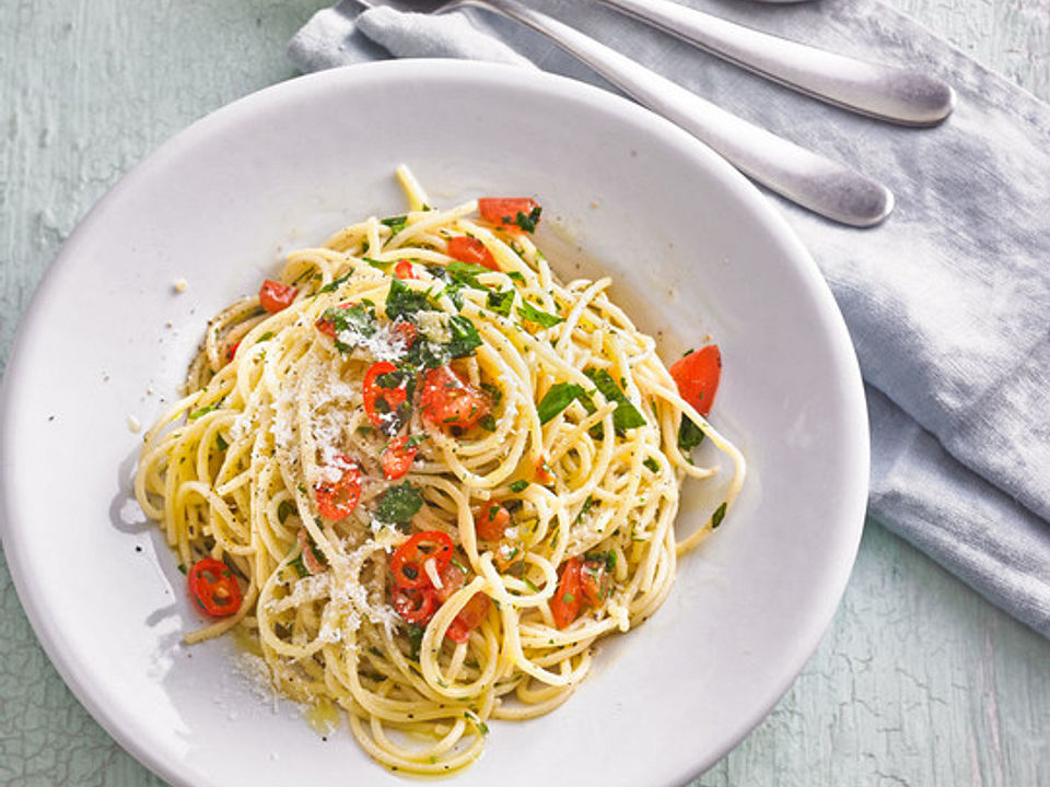 Spaghetti aglio, olio e peperoncino von marcus_hosch| Chefkoch