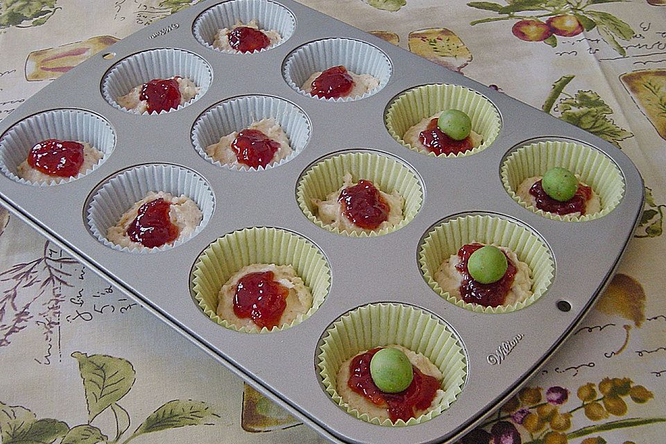 Himbeer - Marzipan - Muffins