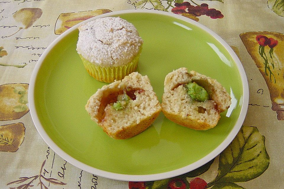 Himbeer - Marzipan - Muffins