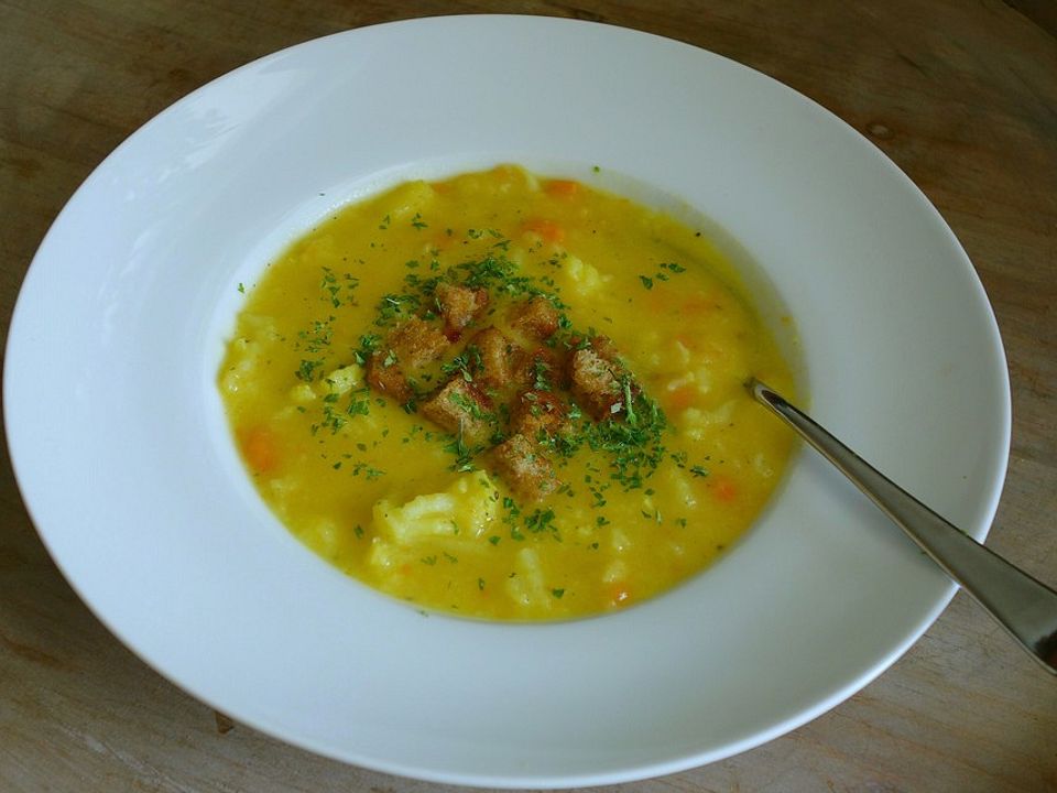 Blumenkohl-Möhren-Suppe mit Kartoffeln von bagirapuma | Chefkoch