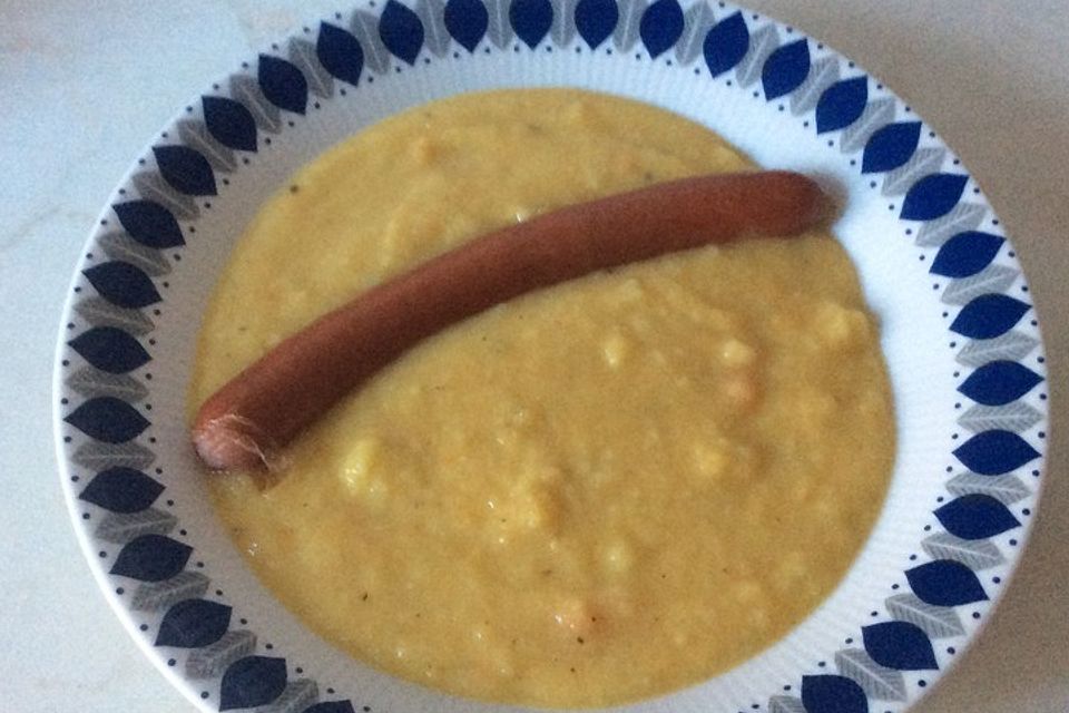 Blumenkohl-Möhren-Suppe mit Kartoffeln