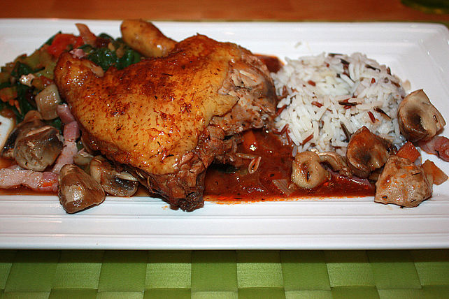 Hähnchen in Rotweinsauce von Gidia| Chefkoch