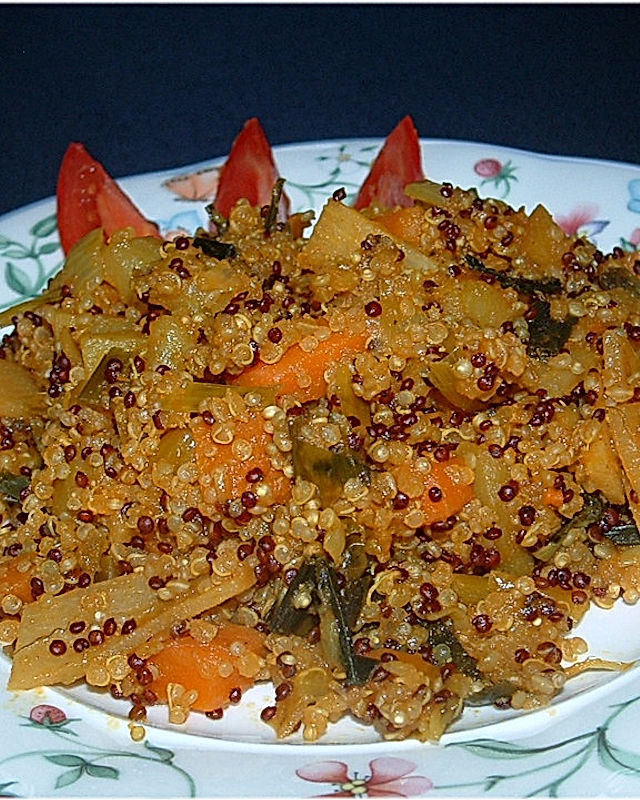 Quinoa mit Wokgemüse und Kartoffeln
