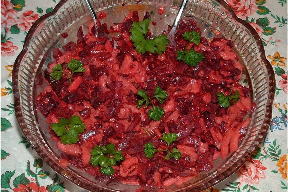 Rote Bete Salat mit Apfel