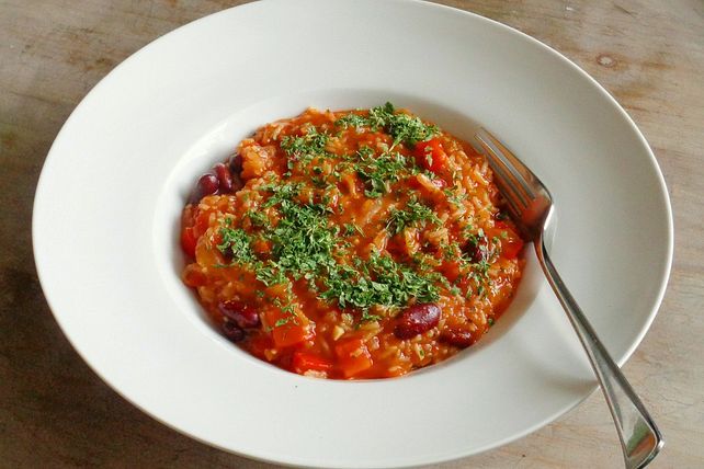 Reistopf mit Kidneybohnen, Paprika und Tomaten von Sivacasa| Chefkoch