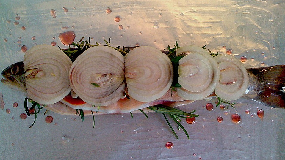 Saibling in Folie von Masala