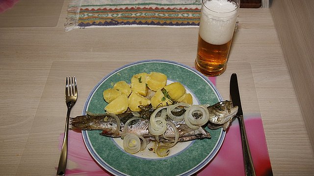 Saibling in Folie von Masala Saibling in Folie von Masala