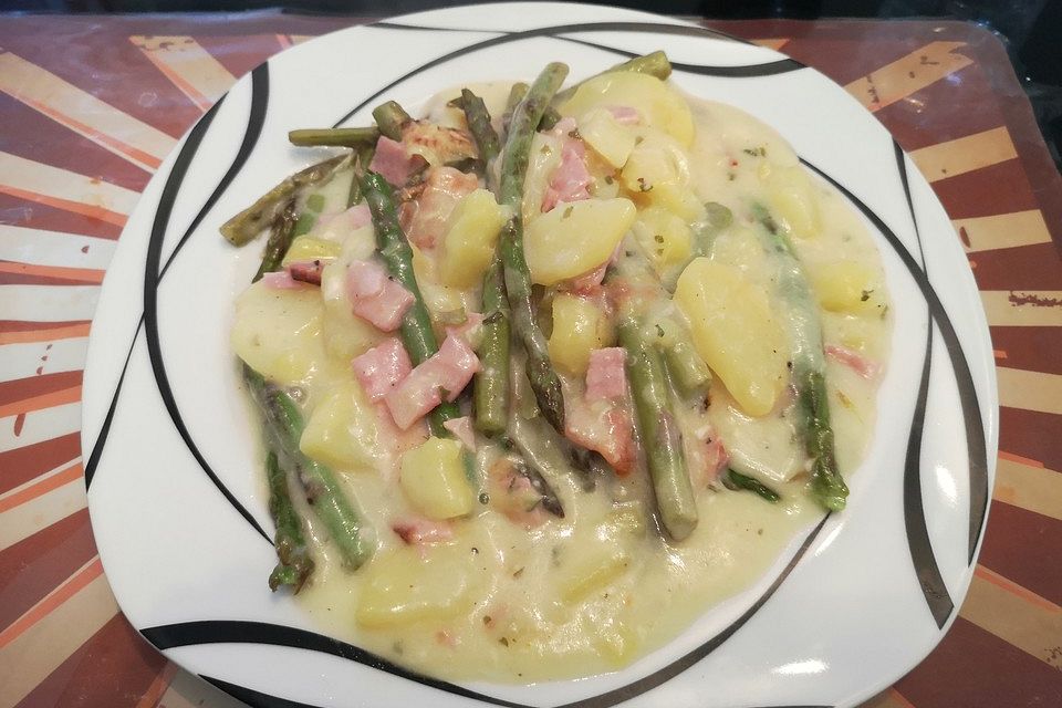 Spargel-Kartoffelauflauf